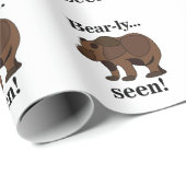 Bear Animal Funny Humor Quote Cadeaupapier (Rol Hoek)
