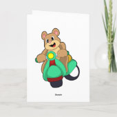 Bear as Biker with Scooter.PNG Kaart (Achterkant)