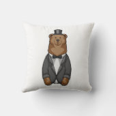 Bear as Groom with Jacket Kussen (Achterkant)