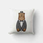 Bear as Groom with Jacket Kussen (Voorkant)