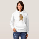 Bear as Musician with Saxophone Hoodie (Voorkant volledig)