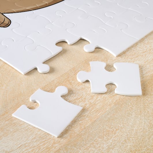 Bear as Police officer with Police hat Legpuzzel (Zijkant)