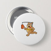 Bear as Runner Ronde Button 7,6 Cm (Voorkant /achterkant)
