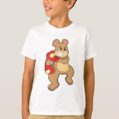 Bear at Boxing with Boxing gloves T-shirt (Voorkant)
