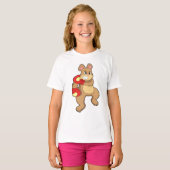 Bear at Boxing with Boxing gloves T-shirt (Voorkant volledig)