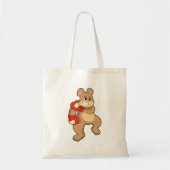Bear at Boxing with Boxing gloves Tote Bag (Voorkant)