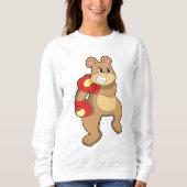 Bear at Boxing with Boxing gloves Trui (Voorkant)