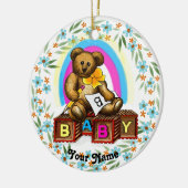 Bear baby Blocks  Ornament (Links)
