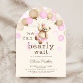 Bear Baby Girl Shower We Can Bearly Wait Arch Kaart