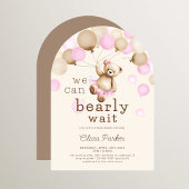 Bear Baby Girl Shower We Can Bearly Wait Arch Kaart