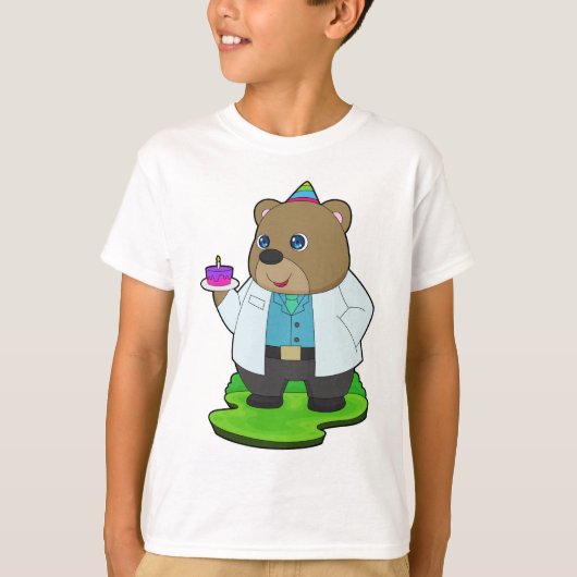 Bear Birthday Doctor T-shirt (Voorkant)