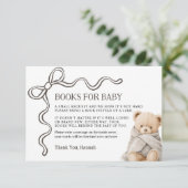Bear Books for Baby Card Informatiekaartje (Staand voorkant)