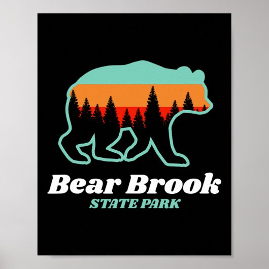 Bear Brook State Park New Hampshire Bear Mountains Poster (Voorkant)