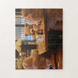 Bear Cafe Puzzle, 11" x 14", 252 pieces Legpuzzel