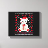 Bear Christmas Christmas (1) Canvas Afdruk (Voorkant)