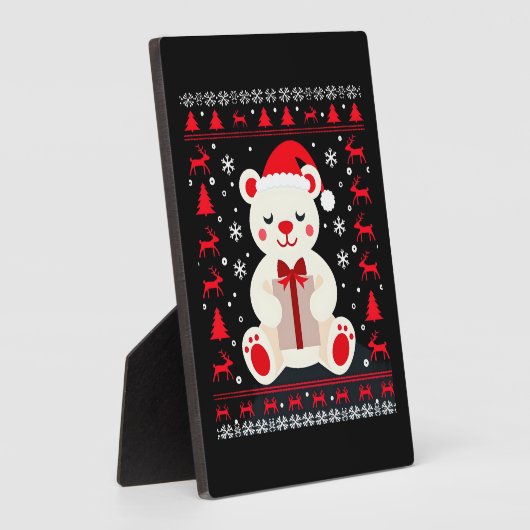 Bear Christmas Christmas (1) Fotoplaat (Zijkant)