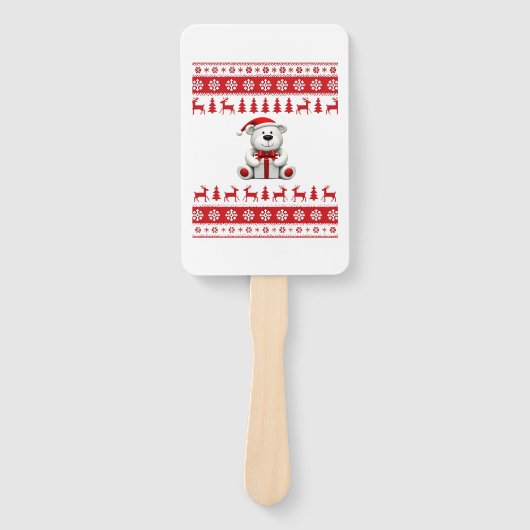 Bear Christmas Christmas (1) Handwaaier (Voorkant)