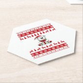 Bear Christmas Christmas (1) Kartonnen Onderzetters (Schuin)