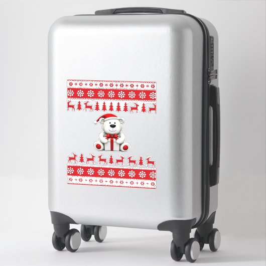 Bear Christmas Christmas (1) Sticker (Koffer)