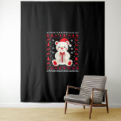 Bear Christmas Christmas (1) Wandkleed (In situ)