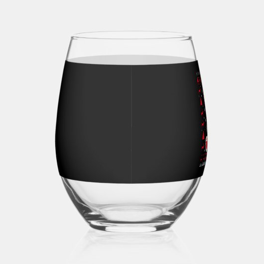 Bear Christmas Christmas (1) Wijnglas Zonder Voet (Rechts)