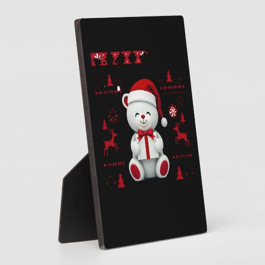 Bear Christmas Christmas (2) Fotoplaat (Zijkant)