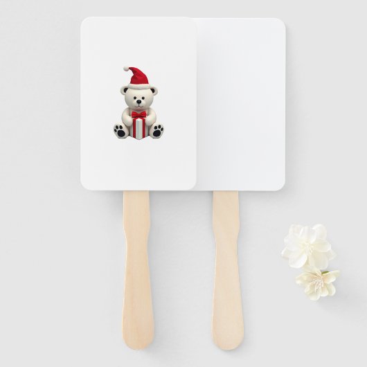 Bear Christmas Christmas (2) Handwaaier (Voorkant en achterkant)
