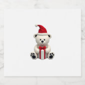 Bear Christmas Christmas (2) Sparkling Wijnetiket (Enkel label)