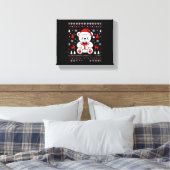 Bear Christmas Christmas (3) Canvas Afdruk (Insitu (Slaapkamer))