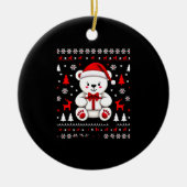 Bear Christmas Christmas (3) Keramisch Ornament (Voorkant)