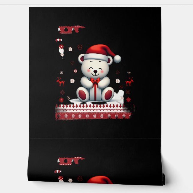 Bear Christmas Christmas (4) Behang (Afrollen)
