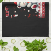 Bear Christmas Christmas (4) Theedoek (Gevouwen)