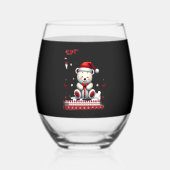 Bear Christmas Christmas (4) Wijnglas Zonder Voet (Voorkant)