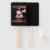 Bear Christmas Christmas (5) Handwaaier (Voorkant en achterkant)