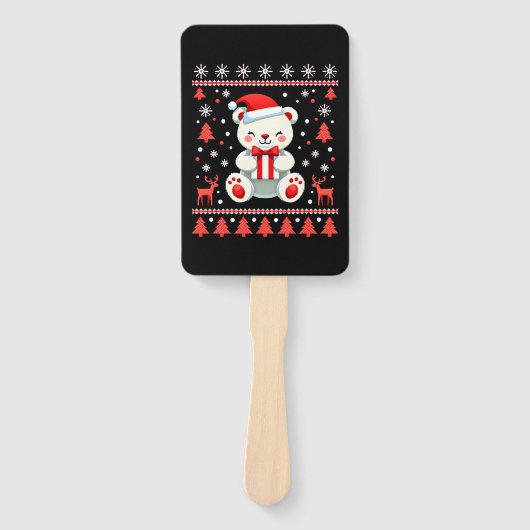 Bear Christmas Christmas (6) Handwaaier (Voorkant)