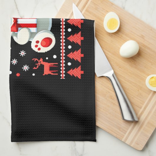 Bear Christmas Christmas (6) Theedoek (Quarter Fold)