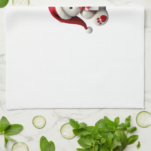 Bear Christmas Christmas Theedoek (Gevouwen)