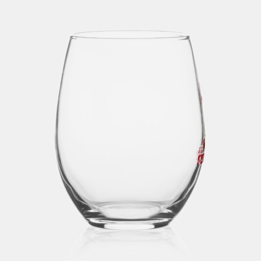 Bear Christmas Christmas Wijnglas Zonder Voet (Rechts)