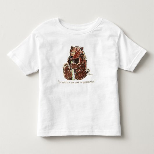 Bear Contemplates Hibernation Kinder Shirts (Voorkant)