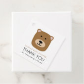 Bear cub Baby Shower Thank you Card Bedankjes Labels (In situ)