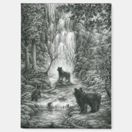 Bear Cubs Visit the Falls Magneet