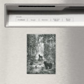 Bear Cubs Visit the Falls Magneet (Insitu (Vaatwasser))