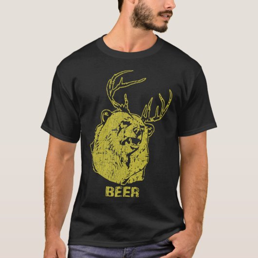 Bear + Deer = Beer Essential T-Shirt Copy (Voorkant)