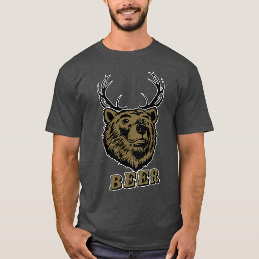 Bear + Deer = Beer? T-shirt (Voorkant)