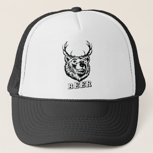 Bear + Deer = Beer? Trucker Pet (Voorkant)
