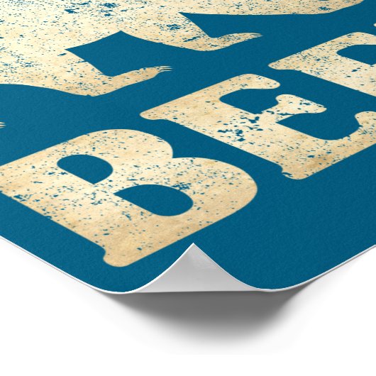 Bear Deer Vintage Beer  Poster (Hoek)