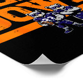 Bear Down Women Kids Boys Girls Youth Teen Men  Poster (Hoek)