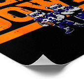 Bear Down Women Kids Boys Girls Youth Teen Men  Poster (Hoek)