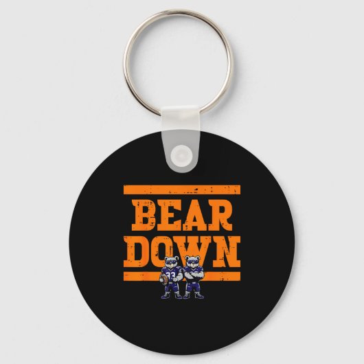 Bear Down Women Kids Boys Girls Youth Teen Men  Sleutelhanger (Voorkant)