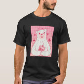 Bear Drinking Strawberry Milk T-shirt (Voorkant)